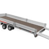 przyczepa laweta z burtami aluminiowymi dmc 2700 kg 5,5 metra najazdy wysuniete