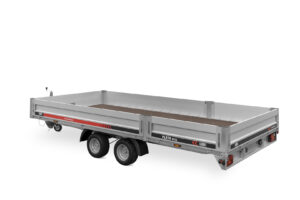 przyczepa laweta z burtami aluminiowymi dmc 3000 kg 4,5 metra